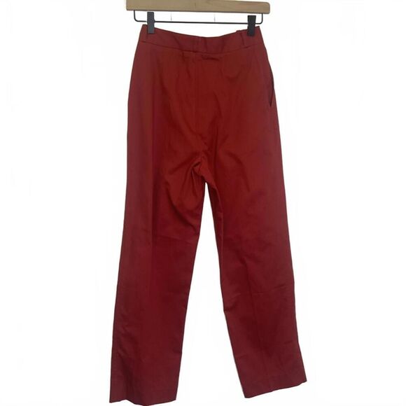 Brand New Vintage 80s 90s Condor Women's 7/8 Red Paperbag Ankle Pants - Picture 9 of 11
